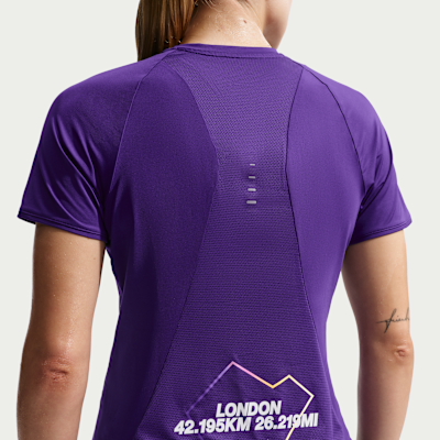 Nike Swift Dri-FIT Kısa Kollu Kadın Koşu Üstü görsel 2