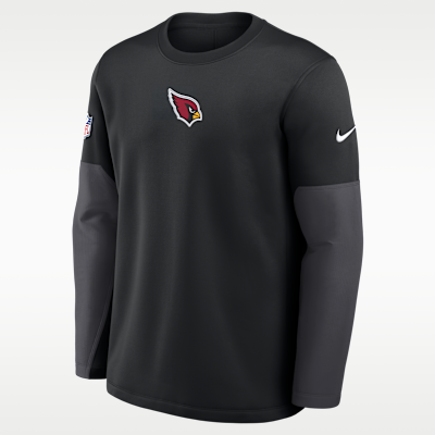 Playera de manga larga Nike Therma-FIT de la NFL para hombre Arizona Cardinals Scripted To Win Sideline Coach