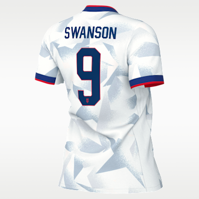 Jersey de futbol Nike Dri-FIT Mallory Swanson de la selección nacional de futbol femenino de Estados Unidos local 2025 Stadium para mujer
