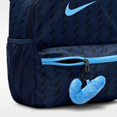 nike backpacks blue and dots Brasilia Kids' Backpack (18L) A spacious main compartment has an internal sleeve that can hold up to a 15 laptop while side pockets hold a water bottle Nike Heritage Swoosh Wave backpack
