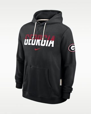 Мужское худи Georgia Sideline Standard Issue Nike Dri-FIT College Pullover Hoodie