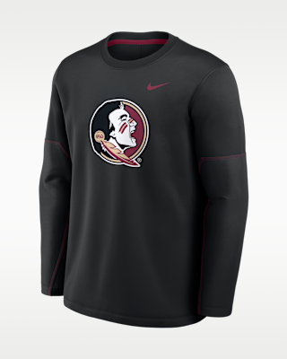 Мужская футболка Florida State Sideline Coaches Nike Therma-FIT College Long-Sleeve