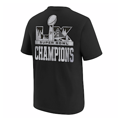Playera Nike de la NFL para niños talla grande Seattle Seahawks Super Bowl LX Champions Authentic Locker Room