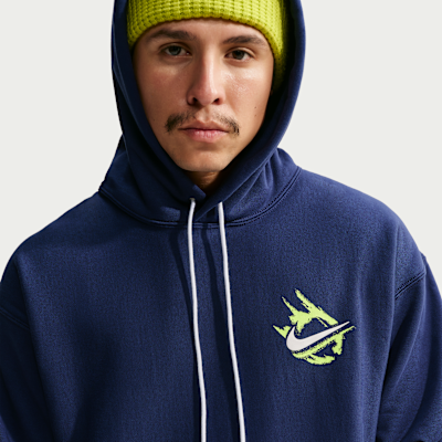 Nike Solo Swoosh Fleece Erkek Kapüşonlu Üst görsel 3