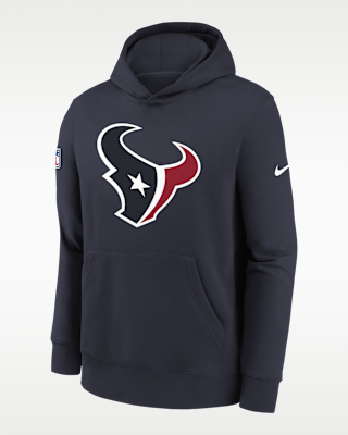 Детское худи Houston Texans Sideline Club Big Kids' Nike NFL Pullover Hoodie