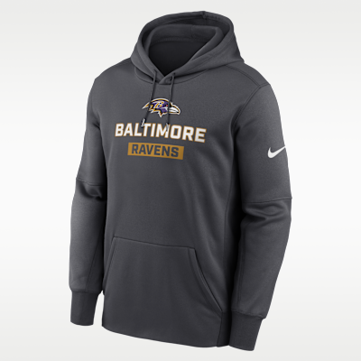 Baltimore Ravens Toss Sweep Men’s Nike Therma NFL Pullover Hoodie