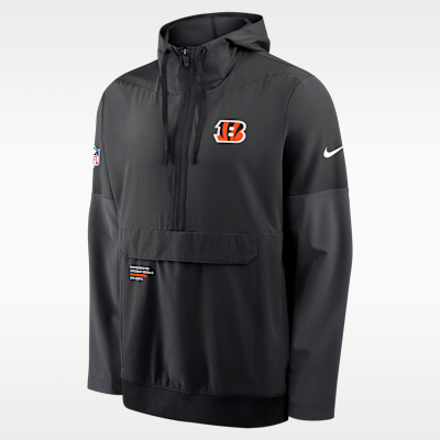 Cincinnati Bengals Well Rounded Anorak Men's Nike NFL 1/2-Zip Hooded Jacket