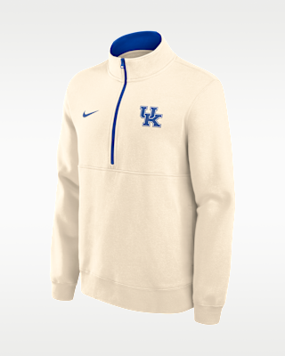 Мужские Kentucky Primetime Primary Logo Nike College 1/2-Zip Crew