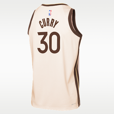 Jersey Nike de la NBA Swingman para niños talla grande Stephen Curry Golden State Warriors City Edition