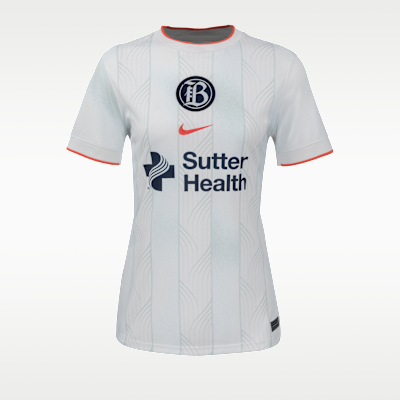 Jersey Nike Dri-FIT de la NWSL Replica del Bay FC local 2025 Stadium para mujer