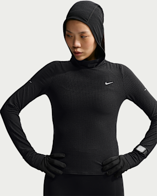 Женские Nike Swift Therma-FIT Long-Sleeve Hooded Top для бега