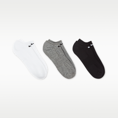 Nike Everyday Cushioned Training No-Show Socks (3 Pairs)