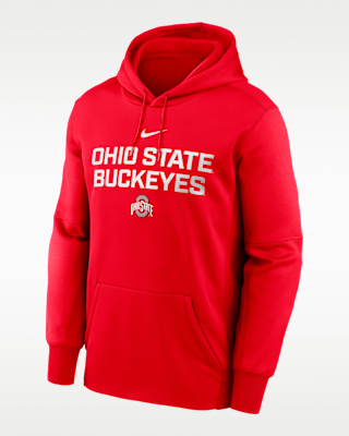 Мужское худи Ohio State Team Stacked Men’s Nike Therma College Pullover Hoodie