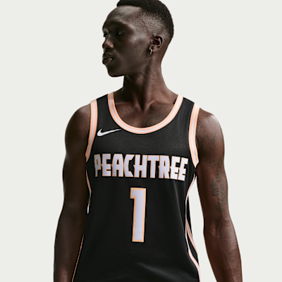 Jalen Johnson Atlanta Hawks City Edition Men's Nike NBA Swingman Jersey