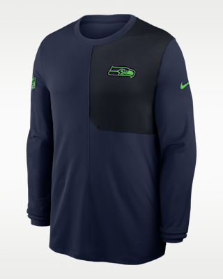 Мужские  Seattle Seahawks Sideline Coach Nike Dri-FIT NFL Long-Sleeve Top