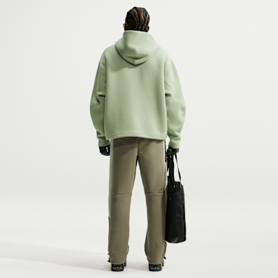 Nike Tech Renk Bloklu Açık Paçalı Fleece Erkek Eşofman Altı görsel 5