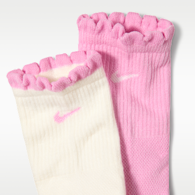Nike Everyday Elevated Yuvarlatılmış Boğazlı Micro-Crew Çoraplar (2 Çift) görsel 2