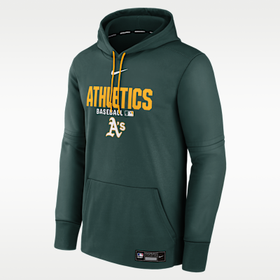 Athletics Authentic Collection Men's Nike Therma MLB Pullover Hoodie