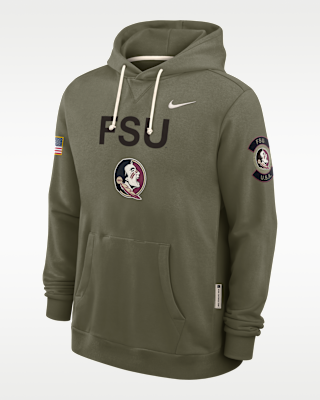 Florida State 2025 Military Appreciation Men's Nike Dri-FIT College Pullover Hoodie
