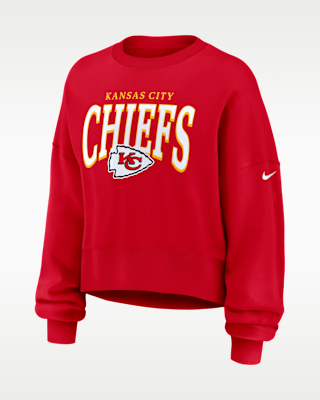 Женские Kansas City Chiefs Rewind Phoenix Nike NFL Oversized Pullover Crew
