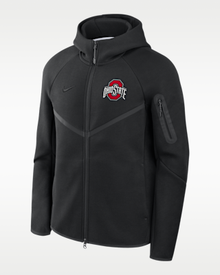 Мужская куртка Ohio State Tech Fleece Windrunner Nike College Full-Zip Hooded для бега