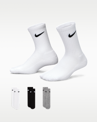 Женские носки Nike Basics Kids' Crew Socks (3 Pairs)
