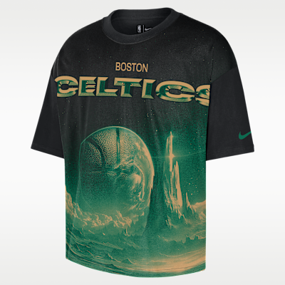 Boston Celtics Courtside Nike NBA T-Shirt mit lockerer Passform (Herren)