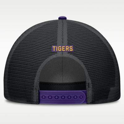 Gorra de rejilla universitaria Nike ajustable para hombre LSU Primetime Rise
