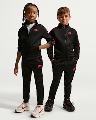 Детские Nike Little Kids' Dri-FIT Lifestyle 2-Piece Full-Zip Propus Piping Set на каждый день