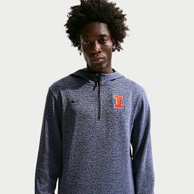 Illinois Fighting Illini Nike NCAA Men's Basketball Coaches' Pullover Hoodie
