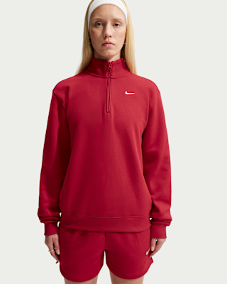 Женские  Nike Studio Fleece Medium Weight 1/4-Zip Top