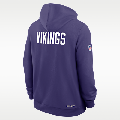 Sudadera con gorro sin cierre Nike Dri-FIT de la NFL para hombre Minnesota Vikings Alt Offensive Set Play Sideline