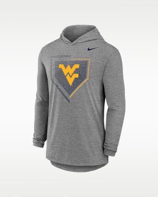 Мужская футболка Nike College (West Virginia Mountaineers) Long-Sleeve Hooded Baseball