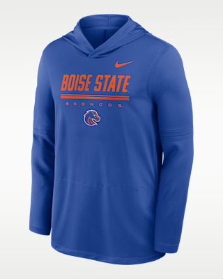 Мужские  Boise State Sideline Nike Dri-FIT College Long-Sleeve Hooded Top