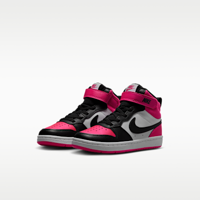 Nike Court Borough Mid 2 Tenis para niños de preescolar