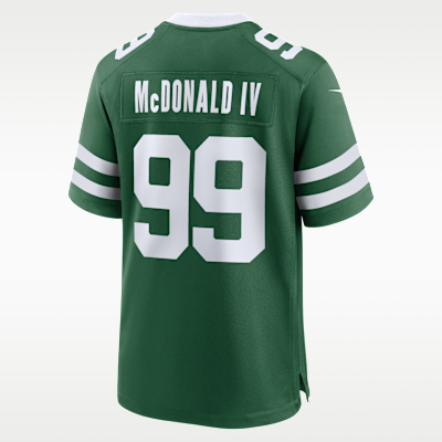Jersey de fútbol americano Game para hombre NFL New York Jets (Will McDonald IV)
