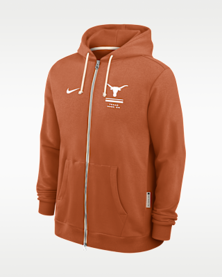 Мужское худи Texas Sideline Standard Issue Nike Dri-FIT College Full-Zip Hoodie