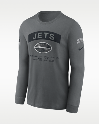 Мужская футболка New York Jets Salute to Service Nike NFL Long-Sleeve