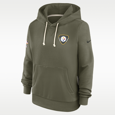 Pittsburgh Steelers Salute to Service Sideline Women's Nike Dri-FIT NFL Pullover Hoodie