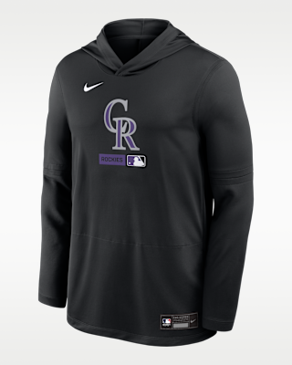 Мужские  Colorado Rockies Authentic Collection Nike Dri-FIT MLB Long-Sleeve Hooded Top