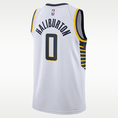 Jersey Nike Dri-FIT Swingman de la NBA para hombre Indiana Pacers Association Edition