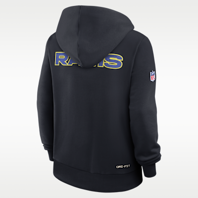 Los Angeles Rams Rivalries Collection Sideline Women's Nike Dri-FIT NFL Pullover Hoodie