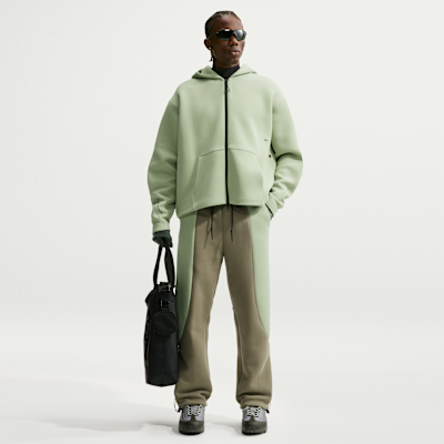 Nike Tech Renk Bloklu Açık Paçalı Fleece Erkek Eşofman Altı