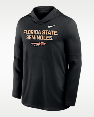 Мужские  Florida State Sideline Nike Dri-FIT College Long-Sleeve Hooded Top