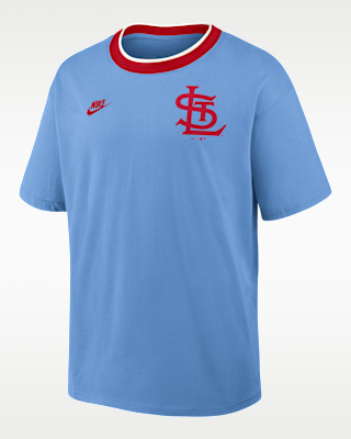 Мужская футболка St. Louis Cardinals Cooperstown Ringer Nike MLB