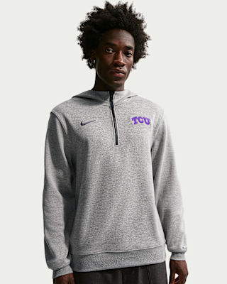Мужское худи TCU Horned Flogs Nike NCAA Basketball Coaches' Pullover Hoodie для баскетбола