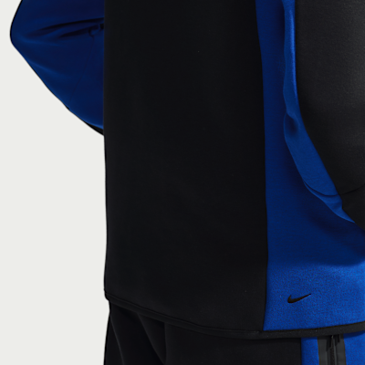 Nike Tech Renk Bloklu Tam Boy Fermuarlı Fleece Windrunner Erkek Ceketi görsel 6