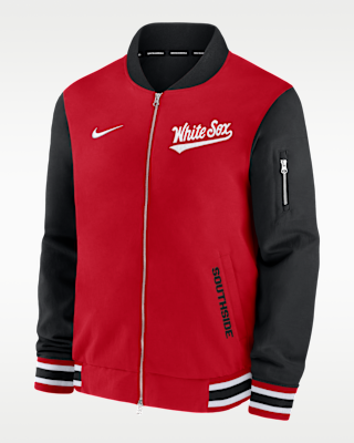 Мужская куртка Chicago White Sox Authentic Collection City Connect Nike MLB Full-Zip Bomber