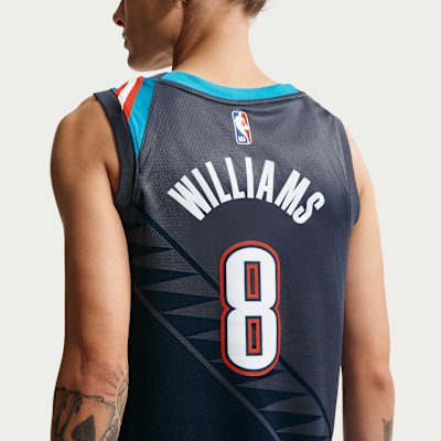 Jalen Williams Oklahoma City Thunder City Edition Men's Nike NBA Swingman Jersey