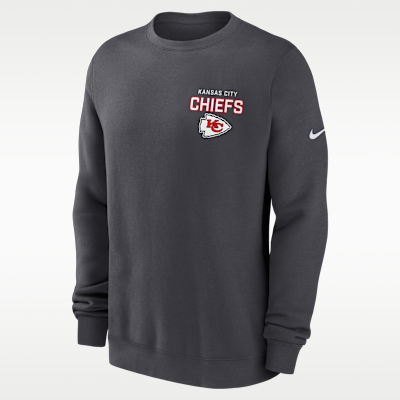 Kansas City Chiefs Draw Block Club Men's Nike NFL Pullover Crew